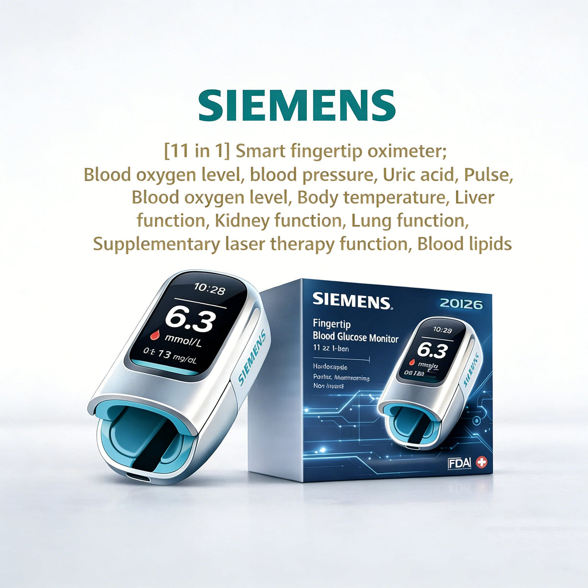 Siemens™ new non-invasive smart blood glucose meter