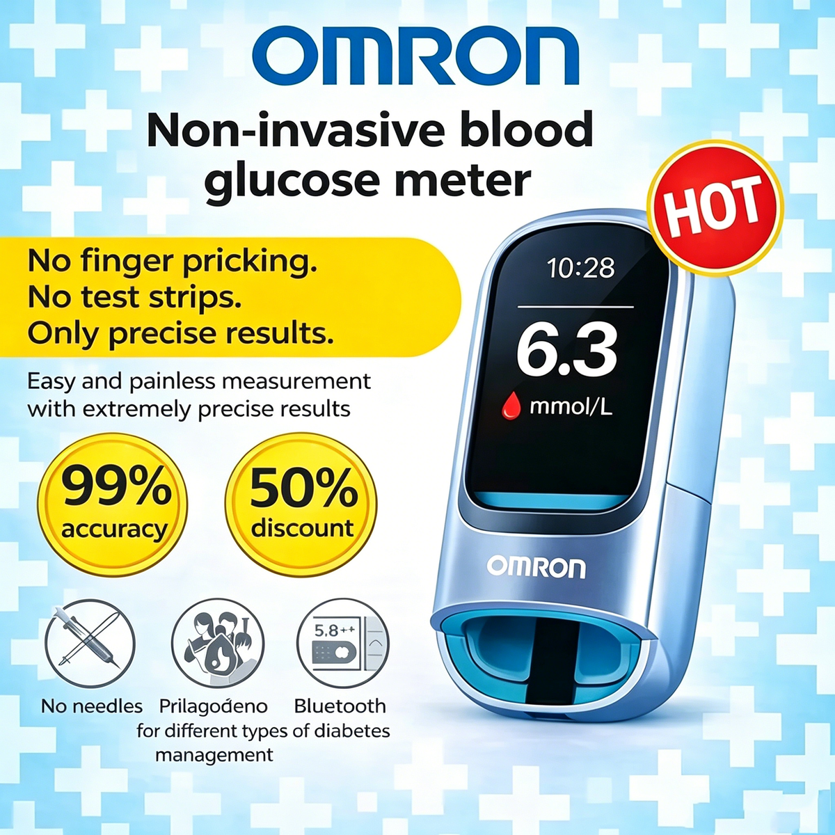 🔥 Omron™ Non-Invasive Blood Glucose Meter🔥