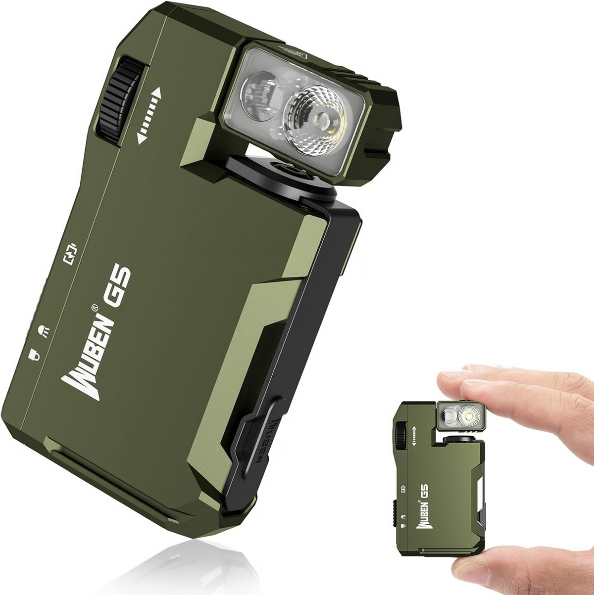 🔥 WUBEN G5 Pocket-Sized LED Light -2000LM Brightness, USB-C, Magnetic Clip, Great for Gear Bag, Repairs, Backpacking