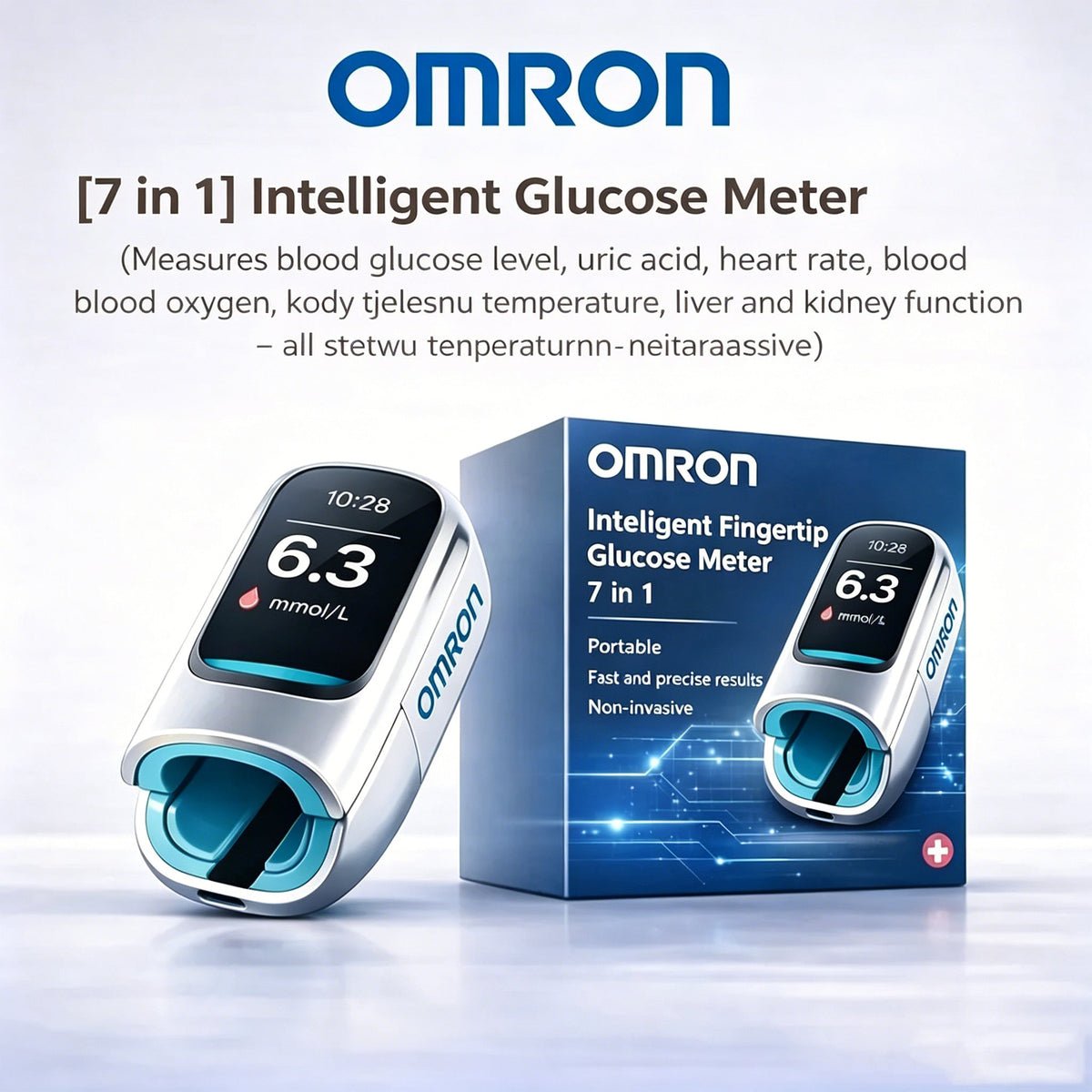 🔥 Omron™ Non-Invasive Blood Glucose Meter — Track your blood sugar easily and accurately anytime, anywhere 🔥
