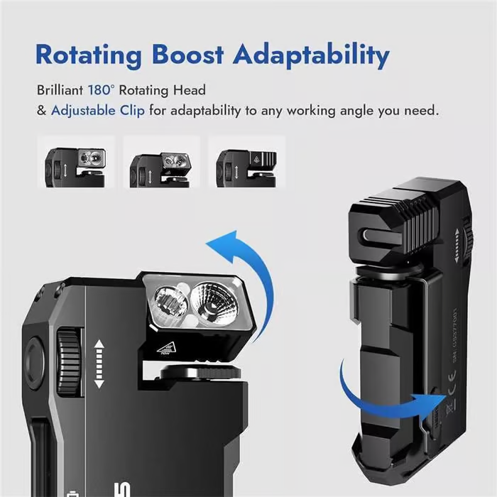 🔥 WUBEN G5 Pocket-Sized LED Light -2000LM Brightness, USB-C, Magnetic Clip, Great for Gear Bag, Repairs, Backpacking